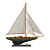 Pacific Sailer: Handcrafted Nautical Décor 3D model small image 1