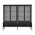 Ambra Libreria: Black Lacquered Bookcase with Metal Inserts 3D model small image 5