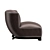 Velvet Vittoria Chair: Luxurious Bronze and Brass Design 3D model small image 3