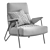 Elegant Ibex Armchair: PBR-Ready Design 3D model small image 5