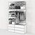 OPHUS Wardrobe: Stylish and Spacious with 6 Drawers 3D model small image 4