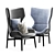 Luxury Jorgen Armchair: Exquisite Elegance 3D model small image 3