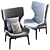 Luxury Jorgen Armchair: Exquisite Elegance 3D model small image 4