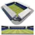 Ultimate Football Stadium 3D model small image 1