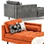 Sven Sofa Seating: Modern Elegance 3D model small image 2