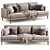 Luxury Bonaldo Sofa Paraiso: Contemporary Elegance at its Finest 3D model small image 1