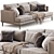 Luxury Bonaldo Sofa Paraiso: Contemporary Elegance at its Finest 3D model small image 2