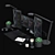 IT Specialist Desktop Set 3D model small image 3