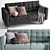 Modern 3-piece Landskrona Sofa 3D model small image 2