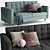 Modern 3-piece Landskrona Sofa 3D model small image 4