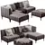 Luxurious Pottery Barn Avalon Sectional 3D model small image 4