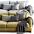 Sleek Flexform Long Island Sofa 3D model small image 3