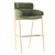 Sleek Strike Barstool 3D model small image 3