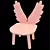 "Angel Wings" Kids Chair with Table 3D model small image 1