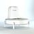 Jade Wood Fabric Sofa: Sleek Contemporary Design 3D model small image 3