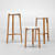 Happy Bar Stool Set - A2 Design 3D model small image 4