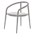 Modern White Lisbon Dining Chair 3D model small image 4