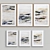 Contemporary Abstract Framed Print Set 3D model small image 4