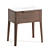 Elegant Walnut Bedside Table 3D model small image 1