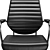 Coaster High Back Office Chair: Stylish & Comfortable 3D model small image 2