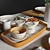 Elegant Breakfast Table Set 3D model small image 4