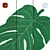 Monstera Carpet: Soft & Stylish 3D model small image 3