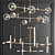 Contemporary Altona & Gap Chandelier 3D model small image 1