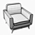 Modern Mk Armchair: 2013 Design 3D model small image 4