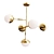 Stunning Brass Glass Ball Pendant 3D model small image 1