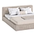 Sleek Jupiter Bed: Light & Minimal 3D model small image 3