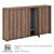 Elegant Duo: Cupboards, Wardrobe & Decorative Trim 3D model small image 1