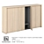 Elegant Duo: Cupboards, Wardrobe & Decorative Trim 3D model small image 2