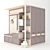 Corner Hallway Wardrobe 3D model small image 5