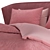 Pink Contour Bed 3D model small image 3