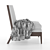 Cozy Vray Fur Lounge Chair 3D model small image 2