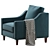 Modern Paidge Chair with Cushions 3D model small image 2