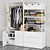 IKEA Ophus 2-Door Wardrobe 3D model small image 2