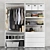 IKEA Ophus 2-Door Wardrobe 3D model small image 4