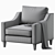 Modern Paidge Chair: Comfortable and Stylish 3D model small image 3