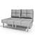 Versatile Transforming Sofa 3D model small image 2