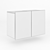 Elegant Hinged Shelf: Ohm Duo 3D model small image 3