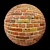 PBR Brick Textured Material 3D model small image 2