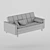 ASKESTA 3-Seater Sofa Bed 3D model small image 8