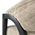 Rozzoni Litta Upholstered Armrest Chair 3D model small image 2