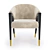 Rozzoni Litta Upholstered Armrest Chair 3D model small image 4