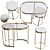 Trinity Nesting Side Tables - Versatile and Stylish Furniture 3D model small image 1