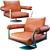 Modern Swivel Armchair: Sleek Design and Premium Materials 3D model small image 1