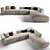 Luxury Rugiano Freud Sofa 3D model small image 1