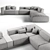 Luxury Rugiano Freud Sofa 3D model small image 2