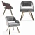 Elegant Adria Velvet Chair: Vintage-inspired Design, Quality Craftsmanship 3D model small image 4